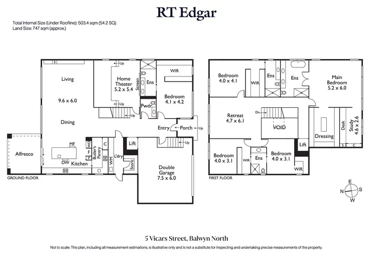 Floorplan of Homely house listing, 5 Vicars Street, Balwyn North VIC 3104
